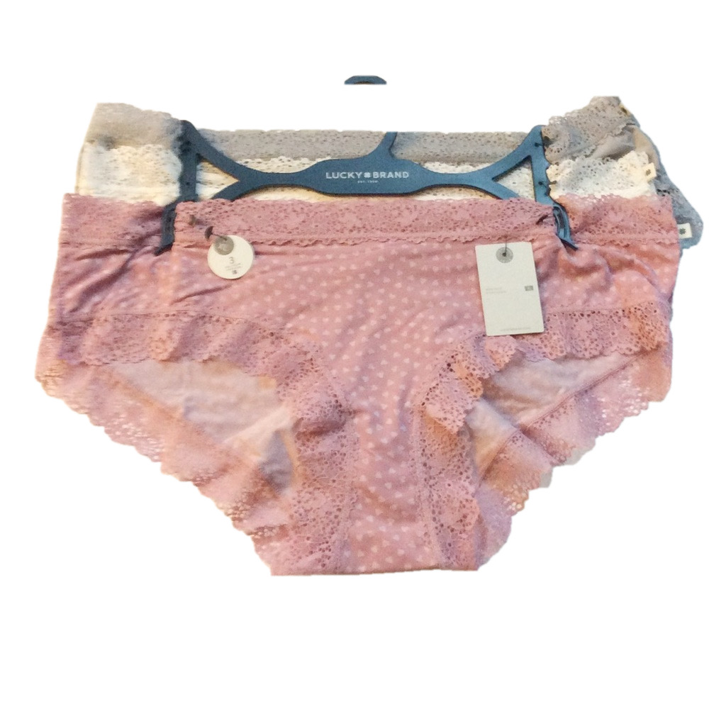Lucky Brand Lace Trim Panties 3 Pack XLarge NWT